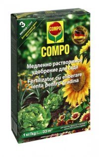 COMPO FERTILIZATOR PENTRU GRADINA 1 KG - CU ELIBERARE LENTA - COMPO FERTILIZATOR PENTRU GRADINA 1 KG - CU ELIBERARE LENTA